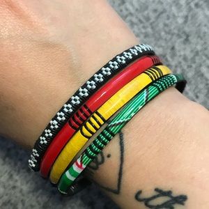 MADE IN AFRICA colorful stack bracelets